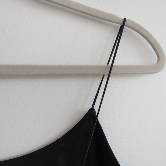 ARITZIA WILFRED Roos Bodycon Mini Dress in Black Stretch Minimalist - Size M NWT - Picture 10 of 13